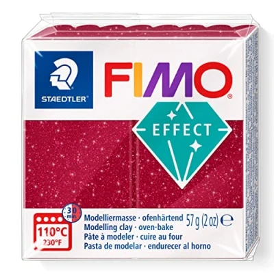 Image de STAEDTLER Pâte à modeler polymère durcissant au four FIMO Rouge galaxie 8010 202 (57 g)