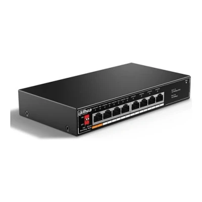 Image de Dahua DH SF1008LP Commutateur non géré 3 x 10/100 (PoE) + 1 (Hi PoE) 4 de bureau High PoE / (60 W)