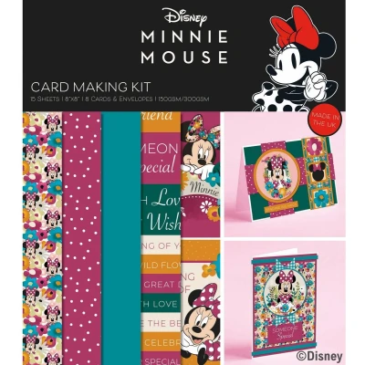 Afbeelding van Mickey and Minnie Mouse Card Making Kit Makes 8 Cards