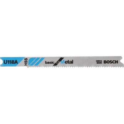 Afbeelding van Bosch u118a hss decoupeerzaagblad 80mm metaal u schacht