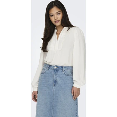 Afbeelding van JDY Jdyrachel Pintuck Blouse, Dames, Maat: XXL, Cloud dancer