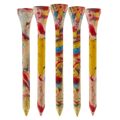 Afbeelding van TH Golf 100 stuks bamboe golftees 70 mm 50 en meerdere kleuropties duurzame milieuvriendelijke golfT shirts (100 stuks, tie dye)