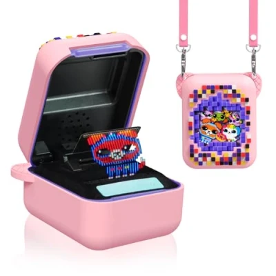 Afbeelding van MOWYEOK Zachte siliconen beschermhoes compatibel met Bitzee Interactive Toy Digital Pet Accessoires Roze