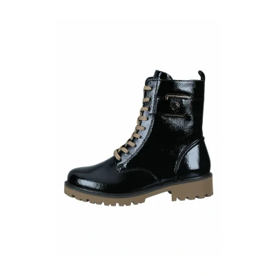 Afbeelding van Remonte Enkellaarsjes met plateauzool, Dames, Maat: 36, Nero black Lak