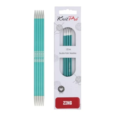 Afbeelding van KnitPro Zing sokkennaalden 20cm 3.25mm.