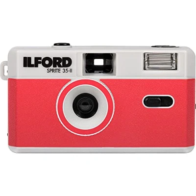Afbeelding van Ilford Sprite 35 II Silver And Red camera