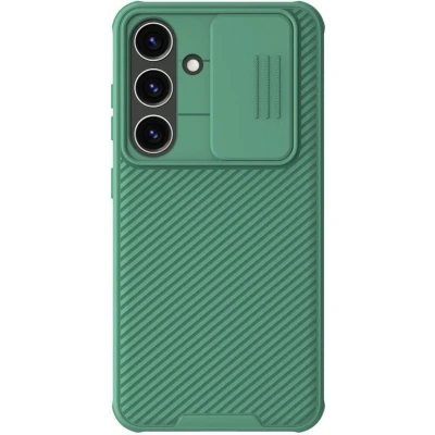 Afbeelding van Nillkin CamShield Hoesje Geschikt voor Samsung Galaxy S24 Back Cover met Camera Slider Groen