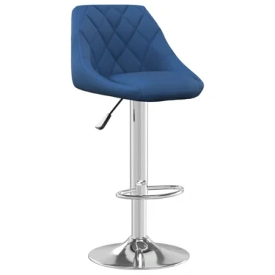 Afbeelding van vidaXL Barkruk fluweel blauw