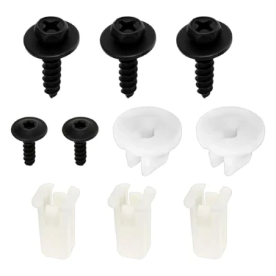 Afbeelding van VGOL 10 stuks voorbumperbevestigingsclips kunststof schroeven en sluitringen compatibel met Ford MK6 2002 2008 Fiesta ST150 Zetec S