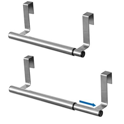Afbeelding van Tatkraft Spread Handdoekenrek Uitschuifbare handdoekhouder voor kastladekast Anti Slip krasbescherming Roestvrij staal 25 40x8x9 cm (9,8 15,7 x 2,4 3,5 inch)