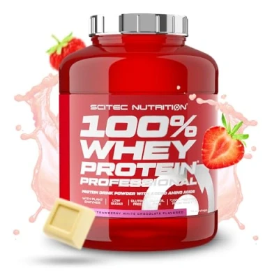 Afbeelding van Scitec Nutrition 100% Whey Protein Professional (Strawberry/White Chocolate 2350 gram)