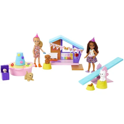 Afbeelding van Barbie Chelsea HJY88 Hondenpartyset met twee poppen en accessoires + 3 jaar