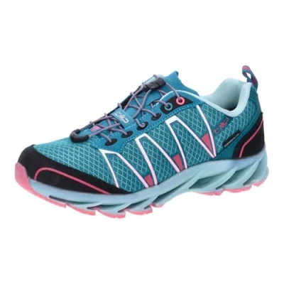 Afbeelding van CMP Altak Trail Shoes Wp 2.0 wandelschoenen voor kinderen, Glanzend groenblauw, maat 36, 3 UK, groenblauw
