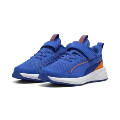 Image de PUMA Flyer 3 Ac+ Ps Baskets unisexes pour enfant, bleu montagne blanc, 35 EU
