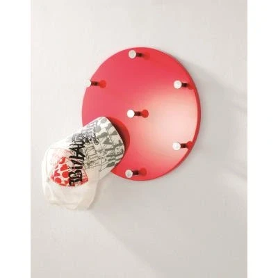 Image de Garderobe Murale Rouge Chrome Nickele