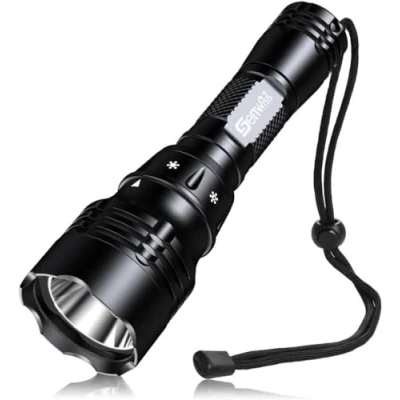 Afbeelding van Genwiss Duiklamp, zaklamp voor onderwater, 1000 lumen, superhelder, XPL, led, oplaadbaar, 80 m, waterdichte onderwaterduiklampen