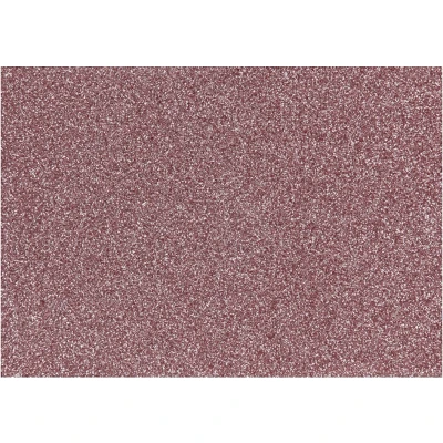 Afbeelding van Opstrijkfolie Glitter Lichtrood, A5
