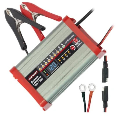 Afbeelding van Dino KRAFTPAKET KFZ Batterieladegerät 20A 12V mit Camping , Nacht und Memory Speicher Druppellader 12 V 20 A
