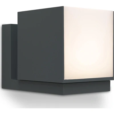 Afbeelding van Lutec Cuba 5193803118 LED buitenlamp (wand) 12 W Antraciet
