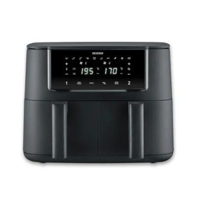 Afbeelding van Severin FR 2463 Airfryer 8 l 2600 W Timerfunctie, Met display Zwart