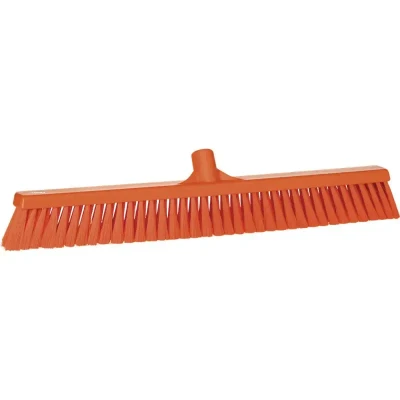 Afbeelding van Vikan Bezems en Vegers Zachte Brede Veger Met Polyester Vezels 610x65x125mm Oranje*