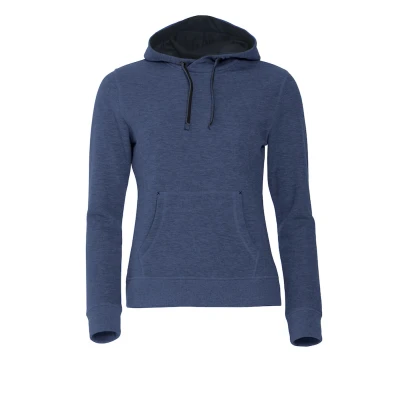 Afbeelding van Clique Classic Hoody Women 021042 Blauw melange