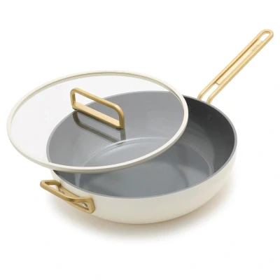Afbeelding van Greenpan Tucci White Koekenpan Met Deksel 33 Cm