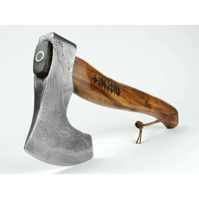 Afbeelding van Njord Vidar Viking Damast Medium Bijl Hout Multitools &amp; Zakmessen