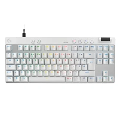 Afbeelding van Logitech G PRO X RAPID Toetsenbord TKL achtergrondverlichting USB QWERTY Scandinavisch (Deens/Fins/Noors/Zweedsj toetsschakelaar: Linear wit
