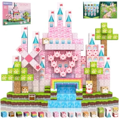 Afbeelding van Crifeton magnetische constructie voor kinderen, 100 stuks, 2 cm, blokken, 3+ spelletjes, magnetisch kubus blok jongens en meisjes, creatief Montessori speelgoed