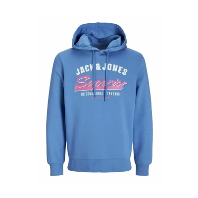 Afbeelding van Jack &amp; Jones LOGO Hoodie, Heren, Maat: Large, Blau