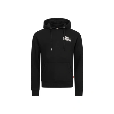 Afbeelding van Lonsdale Schmale Passform Claughton Hoodie, Heren, Maat: XXL, Black