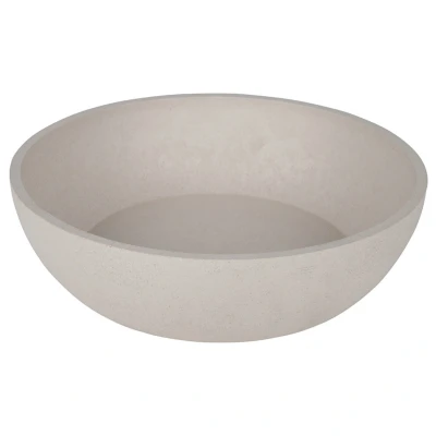 Afbeelding van District 70 Bamboe Voerbak Beige Hondenvoerbak Ø21 cm