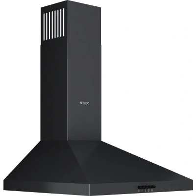 Afbeelding van Wiggo WE E643R(BB) Wandschouw Afzuigkap 60cm Zwart