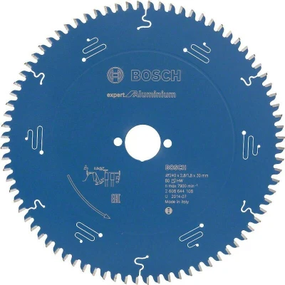 Image de BOSCH 2608644108 lame de scie circulaire Expert pour aluminium, 240 x 30 2.8 mm, 80T