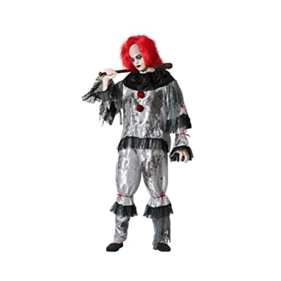 Afbeelding van Kostuums voor Volwassenen Grijs Clown Maat XXL