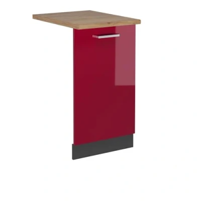 Afbeelding van Vicco R Line Vaatwasser deksel 45 cm , WB Eik Bordeauxrode hoogglans