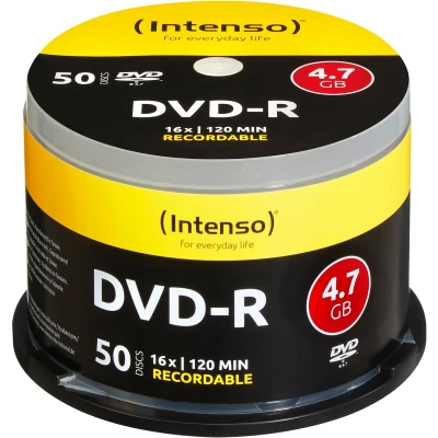 Afbeelding van Intenso 4101155 DVD R disc 4.7 GB 50 stuk(s) Spindel