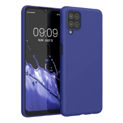 Afbeelding van kwmobile telefoonhoesje geschikt voor Samsung Galaxy A12 Hoesje smartphone Back cover in blauwpaars