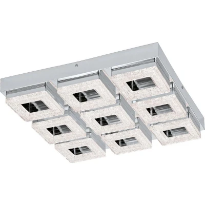 Afbeelding van EGLO Fradelo Wand/Plafondlamp 44cm 9 Lichts Chroom, Helder
