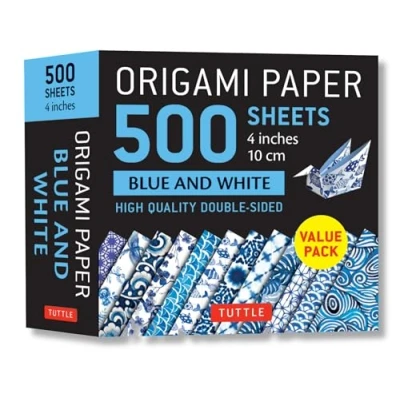 Afbeelding van Origami Paper 500 Sheets Blue &amp; White