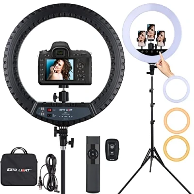 Afbeelding van 21 inch led ringlicht met statief