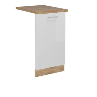 Afbeelding van Vicco R Line Vaatwasser deksel 45 cm , WB Eik Wit Hoogglans