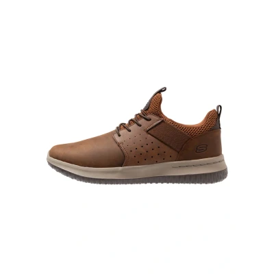 Afbeelding van Skechers Delson Axton Instappers, Heren, Maat: 39.5, Dark brown