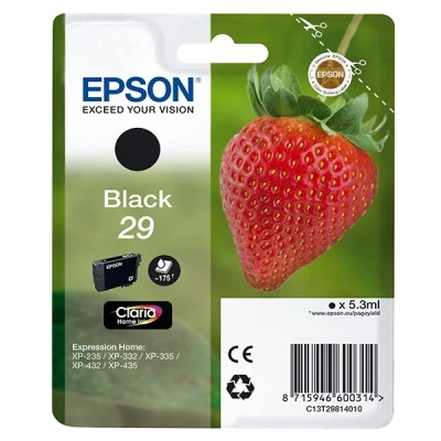 Image de Epson Cartouche D&#039;Encre T2981 Noir Fraise (C13T29814012)