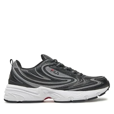 Afbeelding van Fila Actix Sneakers laag, Heren, Maat: 41, Black/phantom Imitatieleer/ textiel
