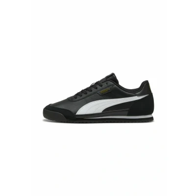 Afbeelding van PUMA Turino II OG uniseks sneakers, Zwart/Wit/Goud, Maat 45
