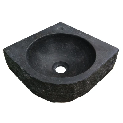 Afbeelding van Wiesbaden hamerslag hoekfontein 30x30x10 cm hardsteen gezoet