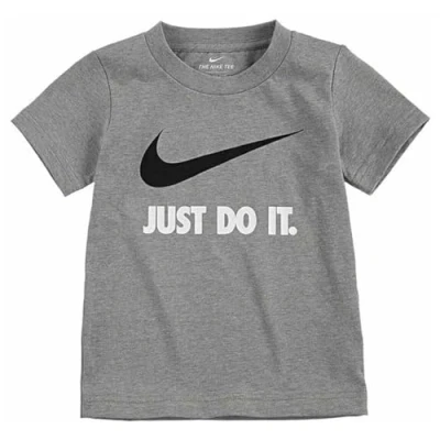 Afbeelding van Nike Sportswear TEE Tshirt print voor kinderen, Maat: 92/98, Dark grey heather/white