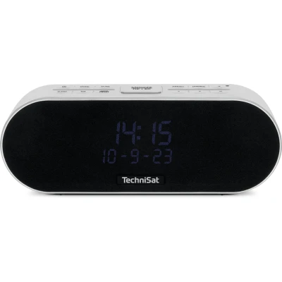 Afbeelding van TechniSat DigitRadio 53 BT hoogwaardige stereo wekker radio met DAB+, FM en Bluetooth, lichtgrijs